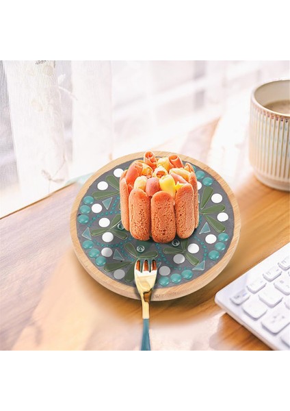 Dıy Seramik Mozaik Kiti Çiçek Mozaik Bambu Coaster Seti Yetişkin Yeni Başlayanlar Için Set Yeşil Cam Mozaik Fayans Ev Dekorasyon (Yurt Dışından) fiyatları