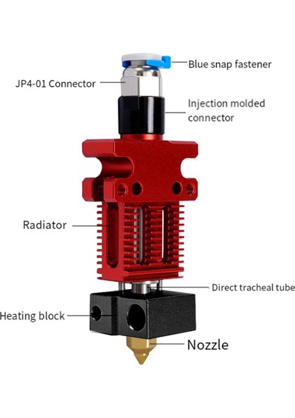 Cr-6 Se 3D Yazıcı Aksesuarları 3D Yazıcı Aksesuarları Için Hotend Extruse Head Kiti Yazıcı Khead Hotend Nozul (Yurt Dışından) fiyatları