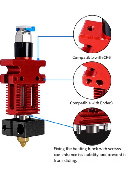 Cr-6 Se 3D Yazıcı Aksesuarları 3D Yazıcı Aksesuarları Için Hotend Extruse Head Kiti Yazıcı Khead Hotend Nozul (Yurt Dışından) indirimleri