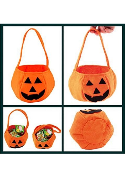 Çocuklar Için Cadılar Bayramı Kabak Şeker Çantaları, Hile Veya Treat, Pumpkin Kovaları Hile Veya Treat Torbaları Çocuklar Için Tutucu Çantası (Yurt Dışından) fırsatları