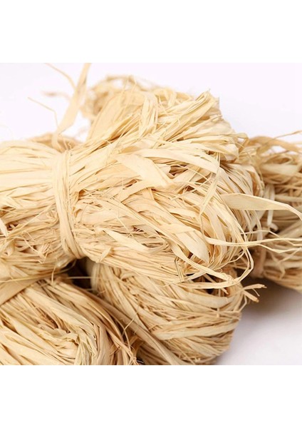 6pcs Doğal Rafya Kağıt Şeridi Çiçekçi Buketleri Dekorasyon El Sanatları Noel Rafya Hediye Sarma Şeridi (Yurt Dışından) fiyatları