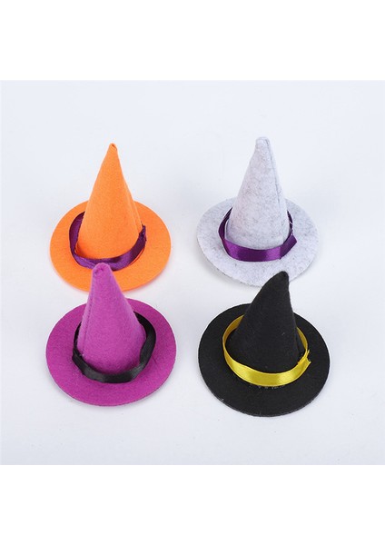 23 Pcs Mini Cadı Şapkaları Cadılar Bayramı Hisset 4 Renkli Cadı Şapkaları Hisset Hitch Hats Cadılar Bayramı Şarap Şişesi Parti Dekorasyonu (Yurt Dışından) fırsatları