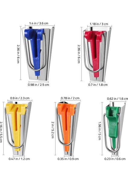 5 Adet Dikiş Aksesuarları Önyargı Bant Üreticisi Set Patchwork Araçları 6/9/12/18/25 mm Önyargı Bağlayıcı Bant Üreticisi (Yurt Dışından) modelleri