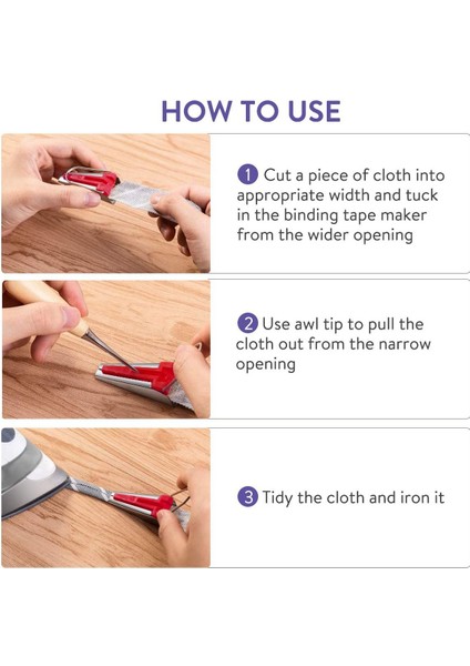 5 Adet Dikiş Aksesuarları Önyargı Bant Üreticisi Set Patchwork Araçları 6/9/12/18/25 mm Önyargı Bağlayıcı Bant Üreticisi (Yurt Dışından) indirimleri