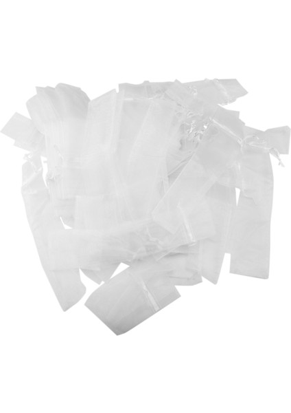 100 Paket Katlanır El Fan Torbası Çizim Organza Çantaları Katlanır Fan Cep Çantası Açık Hava Düğün Parti Iyilik Hediye Çantaları (Yurt Dışından)