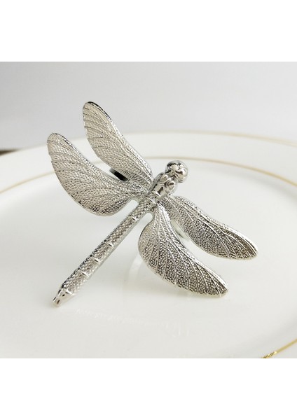 6pcs Dragonfly Peçete Yüzüğü Altın Dıy Hotel Düğün Ziyafet Masası Ekran Metal Peçete Tokası Noel Dekorasyonu (Yurt Dışından) indirimleri