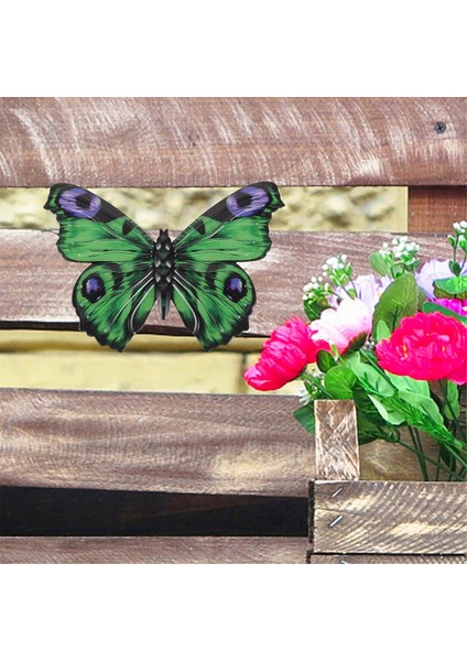 Açık Duvar Dekoru Kelebek Dekorasyon Metal Kelebek Duvar Dekoru Çit Için Metal Duvar Ev Dekorasyonları Için Yeşil (Yurt Dışından) fiyatları