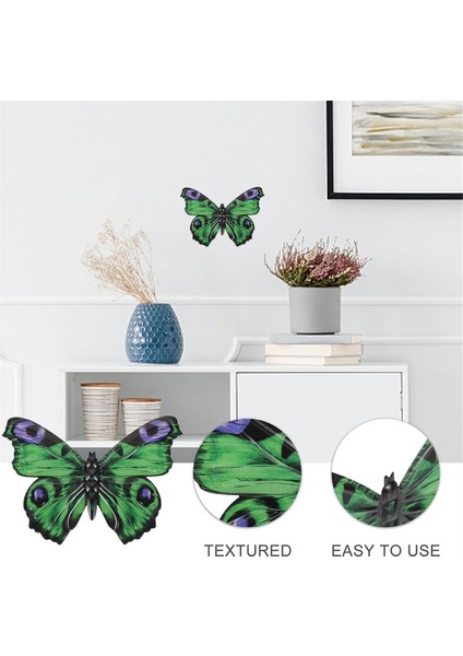 Açık Duvar Dekoru Kelebek Dekorasyon Metal Kelebek Duvar Dekoru Çit Için Metal Duvar Ev Dekorasyonları Için Yeşil (Yurt Dışından) fırsatları