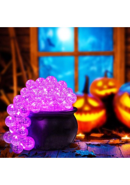 Cadılar Bayramı Kabarcık Seti Cadılar Bayramı Dekorasyonları Kapalı Dıy Kiti ile Açık Top Cadılar Bayramı Dekoru Pembe-Mor Uzaktan Kumanda (Yurt Dışından) modelleri