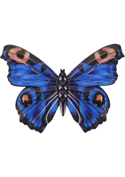 Açık Duvar Dekoru Kelebek Dekorasyon Metal Kelebek Duvar Dekoru Için Metal Duvar Dekoru Ev Süslemeleri Mavi (Yurt Dışından)