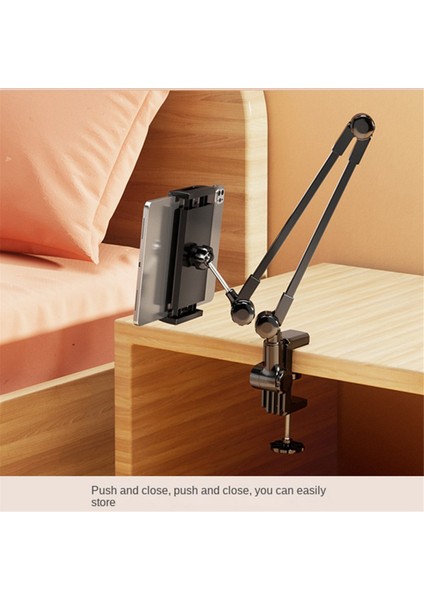 Tembel Kişi Braket Tablet Tutucu Masası Stand Ayarlanabilir Katlanabilir Kol Tablet Braketi Beyaz (Yurt Dışından) fiyatları