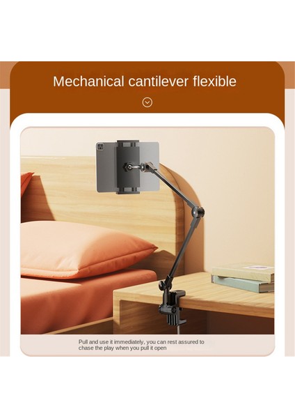 Tembel Kişi Braket Tablet Tutucu Masası Stand Ayarlanabilir Katlanabilir Kol Tablet Braketi Beyaz (Yurt Dışından) indirimleri