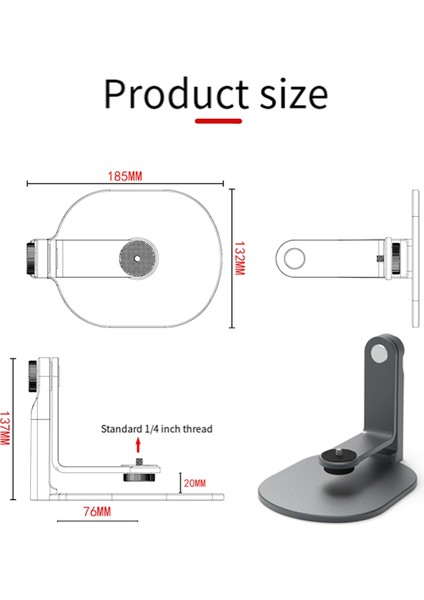 Masaüstü Projektör Standı 360 Derece Döndürme 1/4in Vidalı Montaj Ev ve Ofisler Projektör Tutucu A (Yurt Dışından) indirimleri