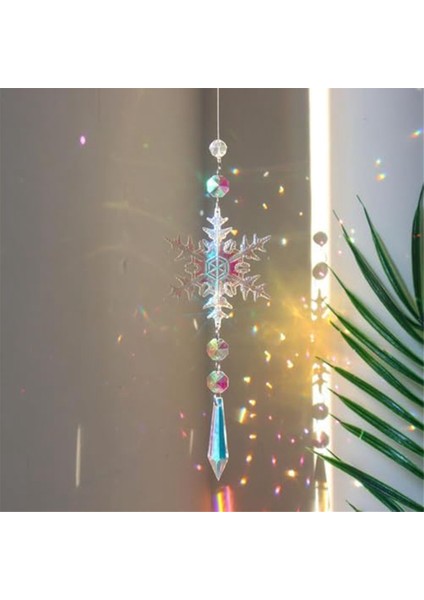 Güneş Yakalayıcılar Kapalı Pencere Kar Taneleri Asılı Kristal Suncatcher Prizma Top Gökkuşağı Suncatcher Kar Tanesi Kolye (Yurt Dışından) indirimleri