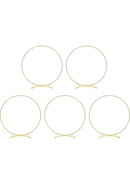 5pcs Metal Kavisli Temel Çiçek Çember Merkezi Masa, Metasa Süslemeleri Durumlu Metal Altın Çelenk Halkaları (Yurt Dışından) modelleri