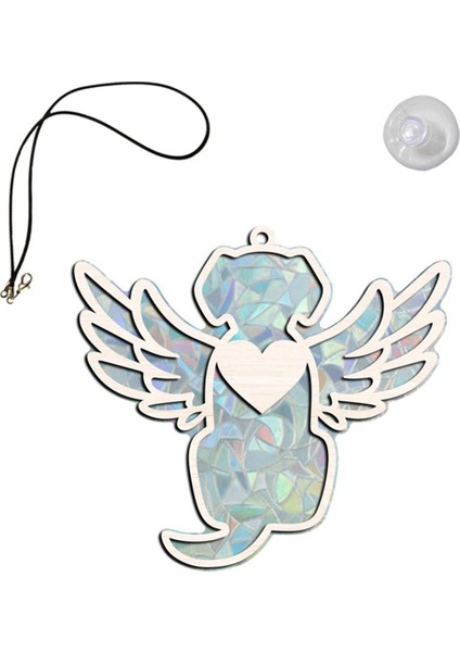 Sun Catcher Rainbow Maker Rainbow Maker Köpek Anıtı Sun Catcher Taşınabilir Köpek Memorial Süsleme A (Yurt Dışından)