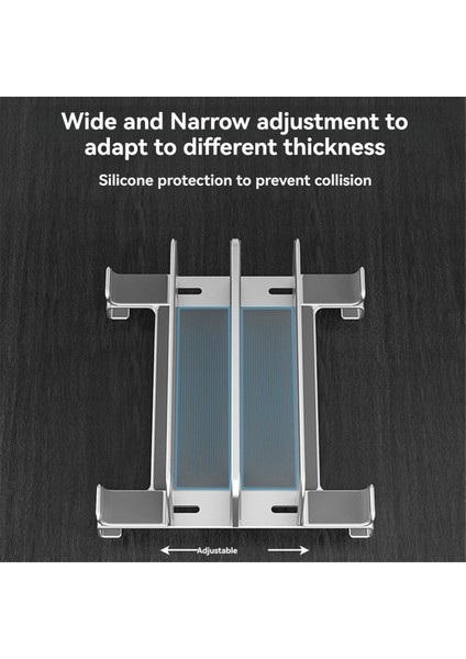 Dizüstü Bilgisayar Stand Tutucu Ayarlanabilir Dikey Masaüstü Dizüstü Dock Alan Tasarlayan 3 Aradan 1 Bilgisayar Stand Gri (Yurt Dışından) fırsatları