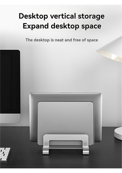 Dizüstü Bilgisayar Stand Tutucu Ayarlanabilir Dikey Masaüstü Dizüstü Dock Alan Tasarlayan 3 Aradan 1 Bilgisayar Stand Gri (Yurt Dışından) indirimleri