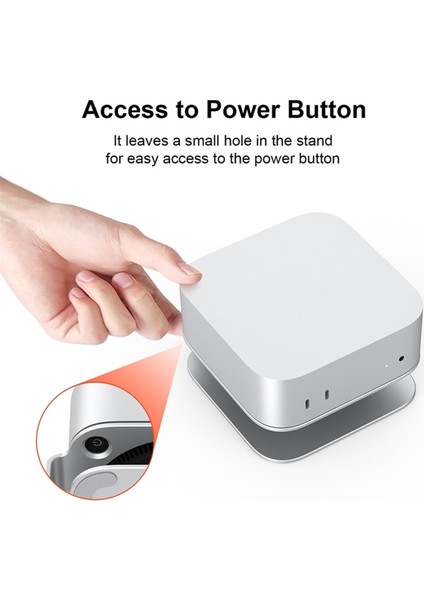 Mac Mini M4/m4 Pro Bracket Base Base Bracket Metal Isı Dispidasyon Anti-Çizelge Anti-Kayma (Yurt Dışından) modelleri