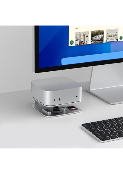 Mac Mini M4/m4 Pro Bracket Base Base Bracket Metal Isı Dispidasyon Anti-Çizelge Anti-Kayma (Yurt Dışından) fırsatları