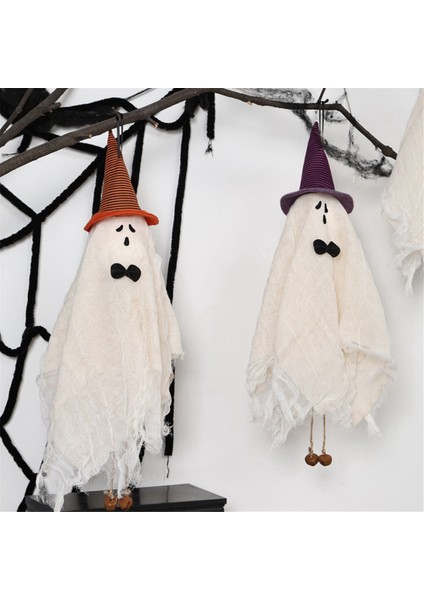 1pcs Cadılar Bayramı Mor Cadı Şapkası ile Asılı Hayaletler Sevimli Ürkütücü Hayalet Asma Hayalet Cadılar Bayramı Dekorasyonları (Yurt Dışından) fırsatları