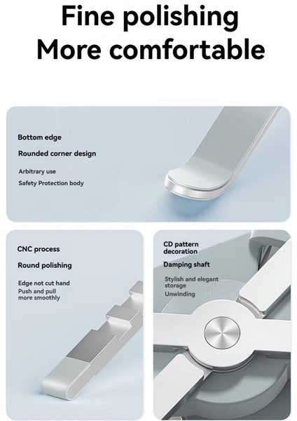 Soğutma Fanı ile Katlanabilir Dizüstü Bilgisayar Standı, Tablet Için Soğutucu Ped - Gelişmiş Soğutma Desteği ve Taşınabilir Tasarım D Gümüş (Yurt Dışından) modelleri