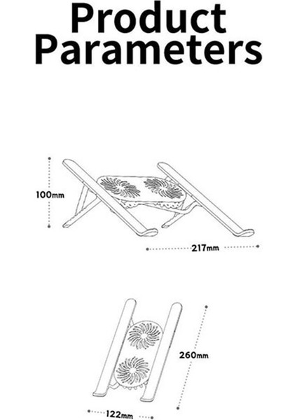 Soğutma Fanı ile Katlanabilir Dizüstü Bilgisayar Standı, Tablet Için Soğutucu Ped - Gelişmiş Soğutma Desteği ve Taşınabilir Tasarım D Gümüş (Yurt Dışından) indirimleri
