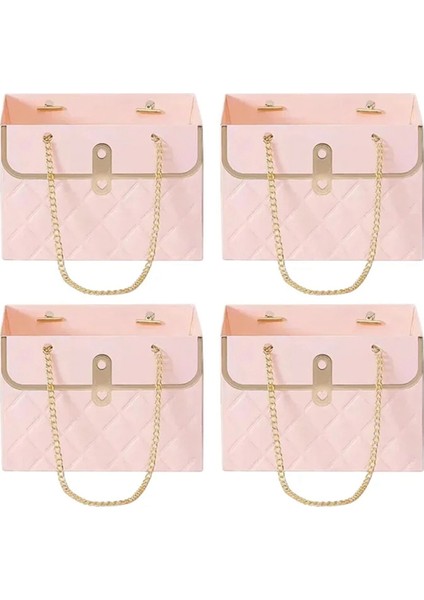 16PCS Çiçek Kutusu Gül Ambalaj Kutusu Sevgililer Günü Doğum Günü Partisi Hediyeler Sarma Kağıt Torba Hediye Kutusu, B (Yurt Dışından)