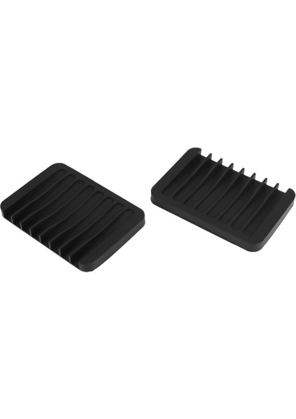 3 Paket Silikon Duş Sabun Tabağı, Sabun Tasarrufu Tutucu, Dikdörtgen Içbükey Siyah (Yurt Dışından) fırsatları