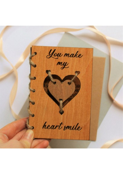 Sevgililer Günü Kart Karısı, Ahşap Sevgililer Günü Kart, Onun Için, Wood Valentines Hediye Kartı Erkek Kız Arkadaşı Için (Yurt Dışından) indirimleri