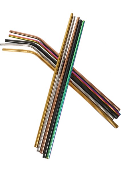 Yeniden Kullanılabilir Paslanmaz Çelik Pipetler, 2 Fırça ile 10 Ekstra Uzun 10,5 Inç Metal Içme Pipetleri ve 20/30 Oz Bardak Için Çevre Dostu Saman, Içecek, Starbucks Seti (Yurt Dışından) modelleri