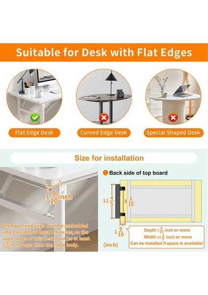 Masa Yan Depolama Masa Depolama, Çelik Asılı Masa Organizatörü, Dizüstü Bilgisayar Sahibi, Kalem Tutucu, Masa Depolama Sahibi, Bir (Yurt Dışından) fiyatları
