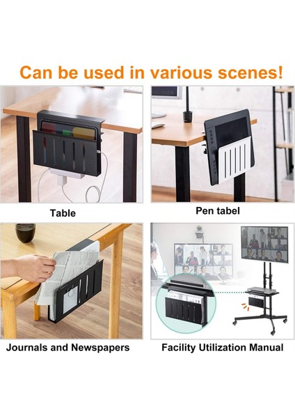 Masa Yan Depolama Masa Depolama, Çelik Asılı Masa Organizatörü, Dizüstü Bilgisayar Sahibi, Kalem Tutucu, Masa Depolama Sahibi, Bir (Yurt Dışından) modelleri