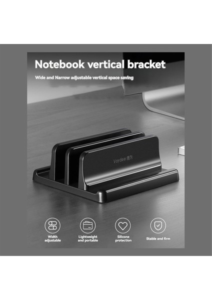 Vaydeer Ayarlanabilir Dikey Dizüstü Bilgisayar Standı Tutucu Dikey Braket Montaj - Uzay Tasarrufu Düzenleyicisi Siyah (Yurt Dışından) fiyatları