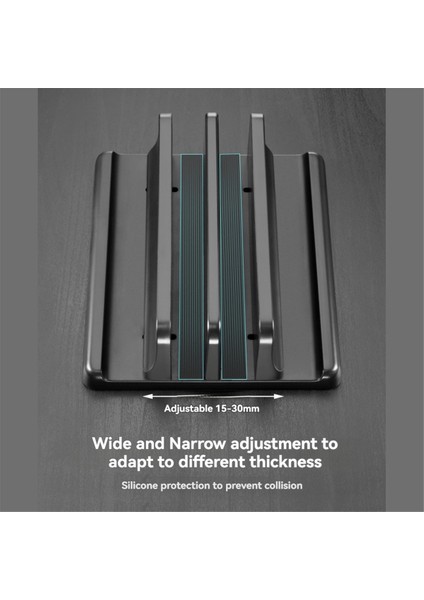 Vaydeer Ayarlanabilir Dikey Dizüstü Bilgisayar Standı Tutucu Dikey Braket Montaj - Uzay Tasarrufu Düzenleyicisi Siyah (Yurt Dışından) fırsatları