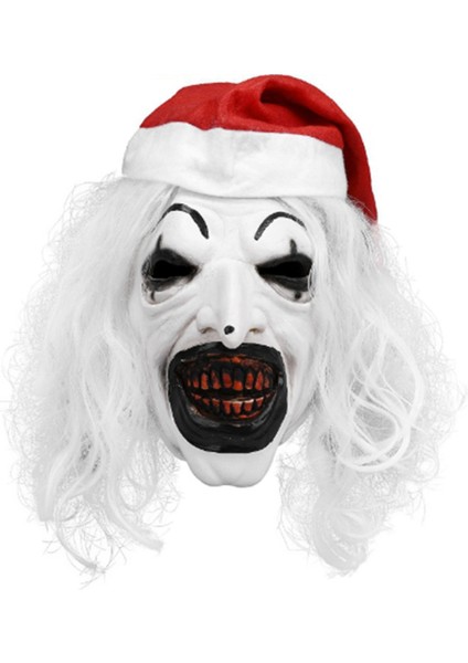 Terrier Maske Killer Palyaço Maskesi Korkunç Joker Kostümü Cadılar Bayramı Korku Yetişkin Erkek Kadınlar Için Ürpertici Maske (Yurt Dışından)