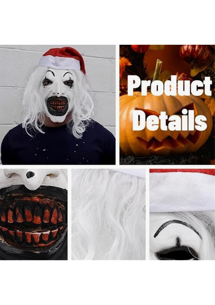 Terrier Maske Killer Palyaço Maskesi Korkunç Joker Kostümü Cadılar Bayramı Korku Yetişkin Erkek Kadınlar Için Ürpertici Maske (Yurt Dışından) modelleri