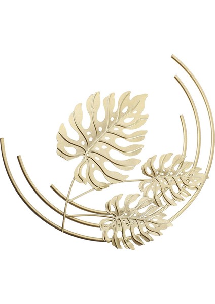 Demir Yaprak Duvar Asma, Monstera Yaprak Duvar Süsleri Yatak Odası Oturma Odası Ofis Dekoru Için Altın Duvar Dekorasyonu (Yurt Dışından)