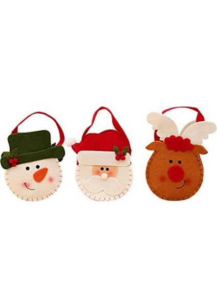 Noel Bebekler Çantalar Şeker Çantaları Şenlikli Çekme Çantalar Hediyeler Santa Brown Çocuk Dolgu Konteyner Çantaları Parti Dekoru (Yurt Dışından)