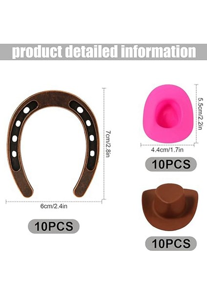 30PCS Minicowboy Şapkası, Mini Nalım (Yurt Dışından) modelleri