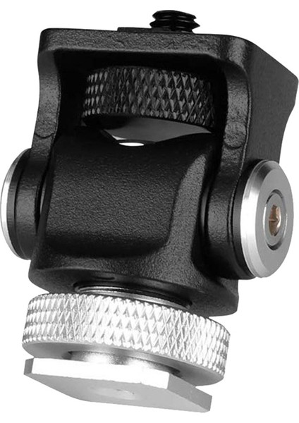 Sıcak Ayakkabı Ayarlanabilir Monitör Tutucu Montaj Kamera Pan 360 Derece Yatırma Soğuk Ayakkabı Montajı ve Tripod Kafası (Yurt Dışından)