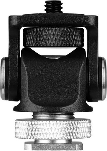 Sıcak Ayakkabı Ayarlanabilir Monitör Tutucu Montaj Kamera Pan 360 Derece Yatırma Soğuk Ayakkabı Montajı ve Tripod Kafası (Yurt Dışından) fiyatları