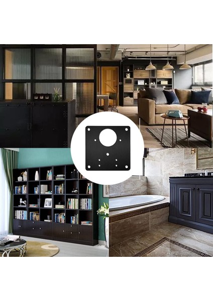 Menteşe Onarım Plakası, 4 Adet Paslanmaz Çelik Siyah Onarım Plakası Braketi Mobilya Dolap Dolabı Için Vidalı (Yurt Dışından) fırsatları