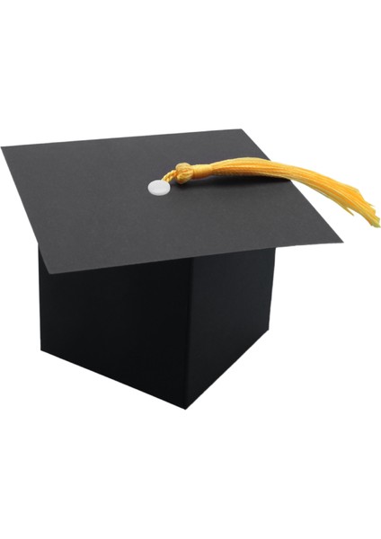 Mezuniyet Dekorasyonları 50 Pcs Mezuniyet Şeker Kutusu Dıy Grad Cap Box Mezuniyet Hediyesi Mezuniyet Partisi Favorler Dekor (Yurt Dışından)