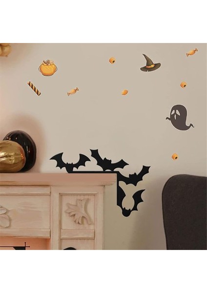 Cadılar Bayramı Konut Dekorasyonu Cadılar Bayramı Kapı Plakası Cadılar Bayramı Menjiao Dekorasyonu Kapı Açısı ve Pencere Açısı Için Uygun (Yurt Dışından) modelleri