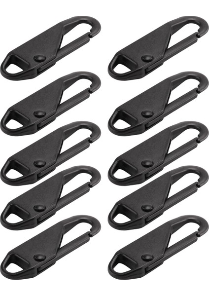 10 Adet Fermuar Yedek Fermuarlı Onarım Kiti Fermuar Kaydırıcı Çekme Sekmesi Evrensel Fermuarlı Düzeltici Metal Fermuarlı Kafa (Siyah) (Yurt Dışından) modelleri