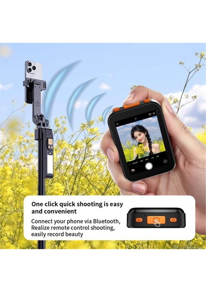 RK-X40H Kablosuz Selfie Monitör Ekranı 850MAH Bluetooth Deklanşör Focus Ayarı Telefon Stand Selfie Vlog Beyaz (Yurt Dışından) fırsatları