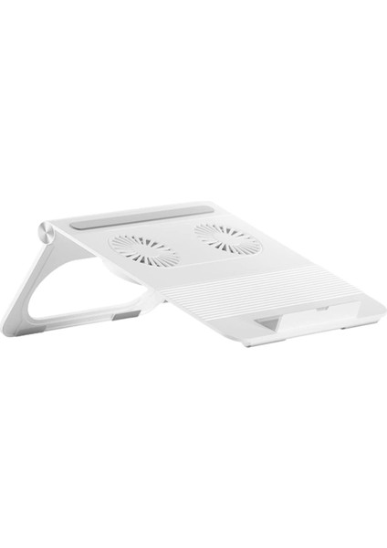 Dizüstü Bilgisayar Soğutma Standı Dizüstü Bilgisayar Soğutma Pedi Çift Fan Taşınabilir Dizüstü Soğutucu Sessiz Katlanabilir Tablet Stand (Yurt Dışından)