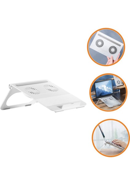 Dizüstü Bilgisayar Soğutma Standı Dizüstü Bilgisayar Soğutma Pedi Çift Fan Taşınabilir Dizüstü Soğutucu Sessiz Katlanabilir Tablet Stand (Yurt Dışından) fırsatları