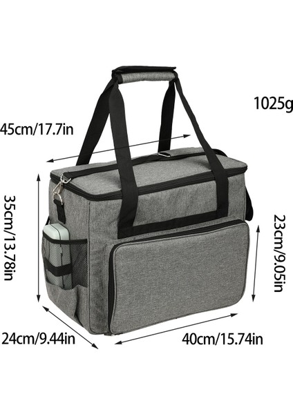 Dikiş Makinesi Depolama Organizatörü Dikiş Makinesi Çantası Seyahat Tote Çanta Çoğu Standart Dikiş Makinesi ve Aksesuarları Gri (Yurt Dışından) fiyatları